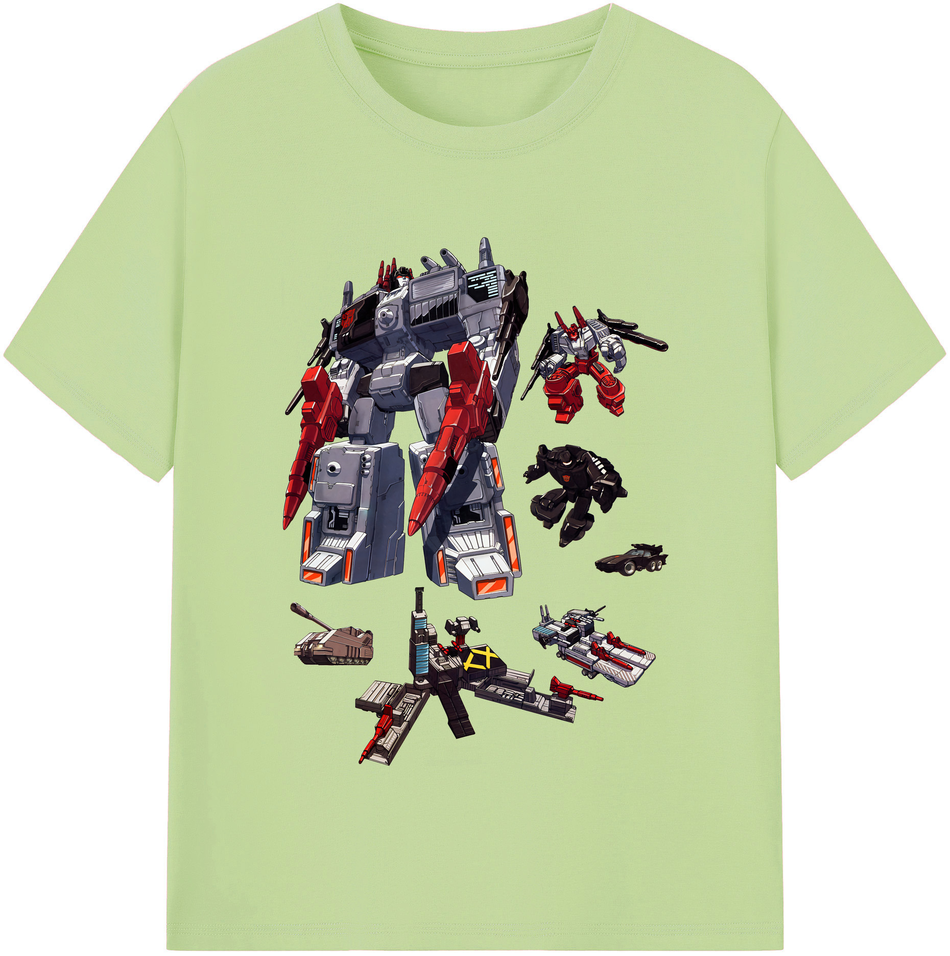 （画像用） Transformers トランスフォーマー 綿100％半袖Tシャツ（フロントプリント）